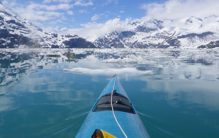 Early season paddling in Glacier Bay